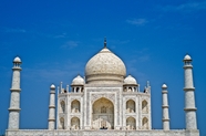 印度白色泰姬陵建筑摄影图片