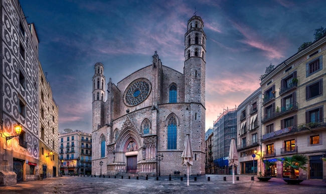 西班牙巴塞罗那城市建筑景观图片