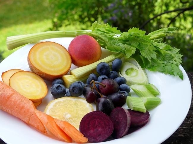素食主义者蔬菜水果拼盘食物摄影图片