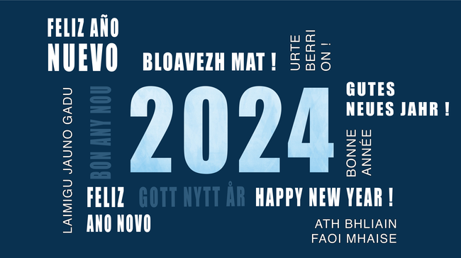 2024年新年数字海报设计图片