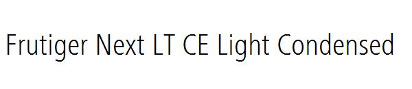 Frutiger Next LT CE Light Condensed