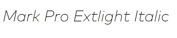 Mark Pro Extlight Italic