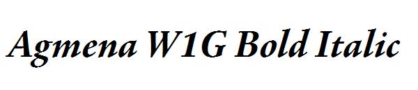 Agmena W1G Bold Italic