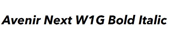 Avenir Next W1G Bold Italic