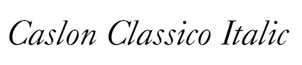 Caslon Classico Italic