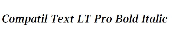 Compatil Text LT Pro Bold Italic