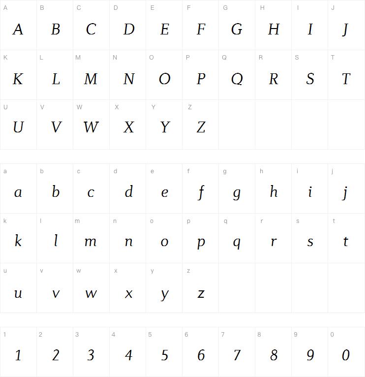 Diverda Serif Pro Light Italic