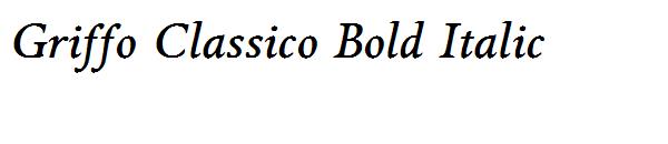 Griffo Classico Bold Italic