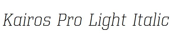 Kairos Pro Light Italic