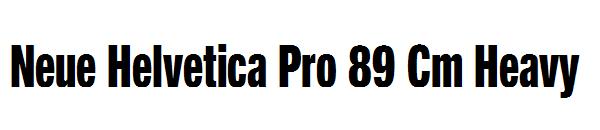 Neue Helvetica Pro 89 Cm Heavy
