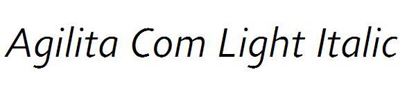 Agilita Com Light Italic