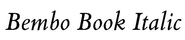 Bembo Book Italic