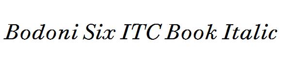 Bodoni Six ITC Book Italic