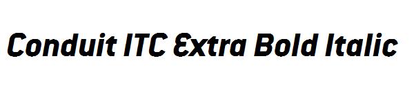 Conduit ITC Extra Bold Italic