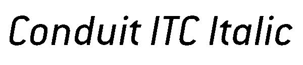 Conduit ITC Italic