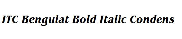 ITC Benguiat Bold Italic Condens