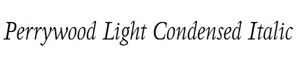Perrywood Light Condensed Italic