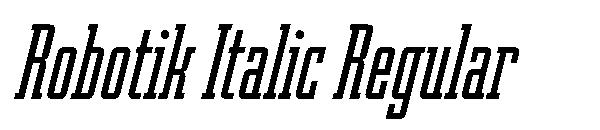 Robotik Italic Regular