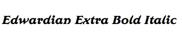 Edwardian Extra Bold Italic