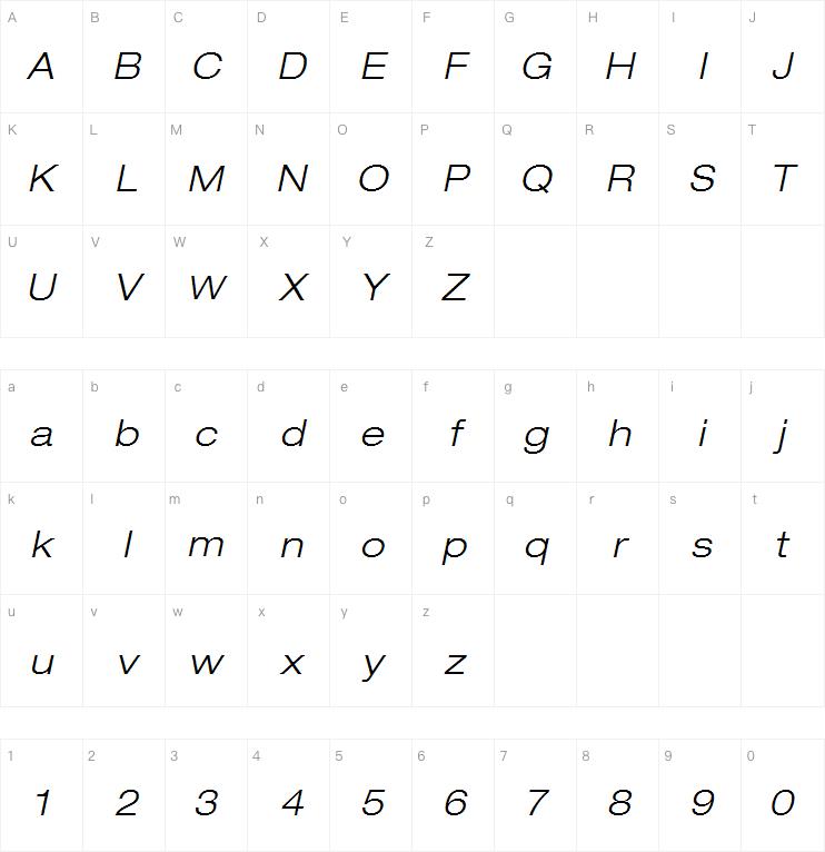 Neue Helvetica Com 43 Light Extended Oblique