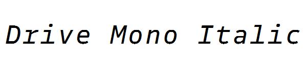 Drive Mono Italic