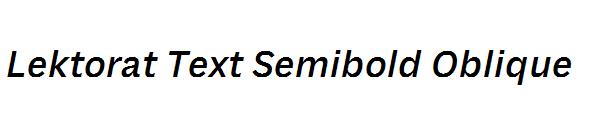 Lektorat Text Semibold Oblique