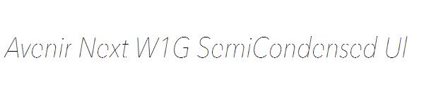 Avenir Next W1G SemiCondensed Ul
