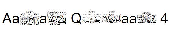 Aayat Quraan 4字体