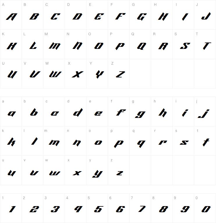 Aeroblade字体