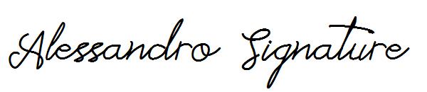Alessandro Signature字体
