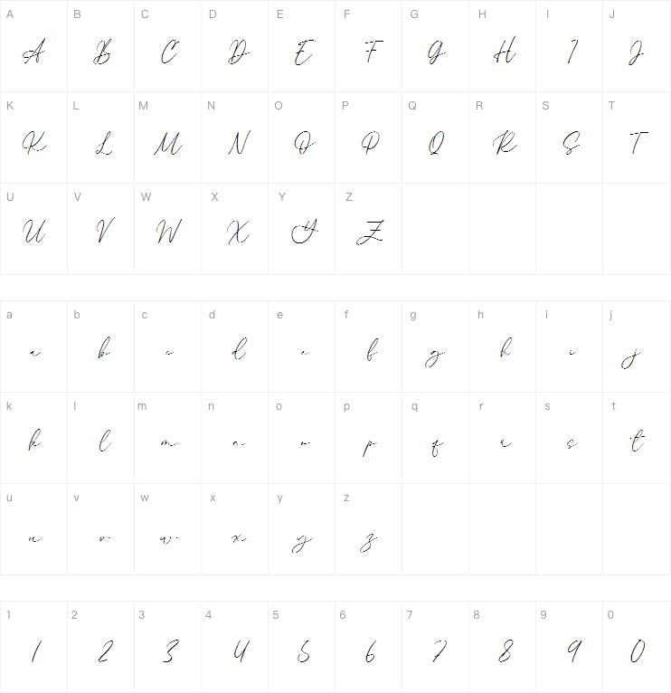 Signature字体 - Alyson Signature字体