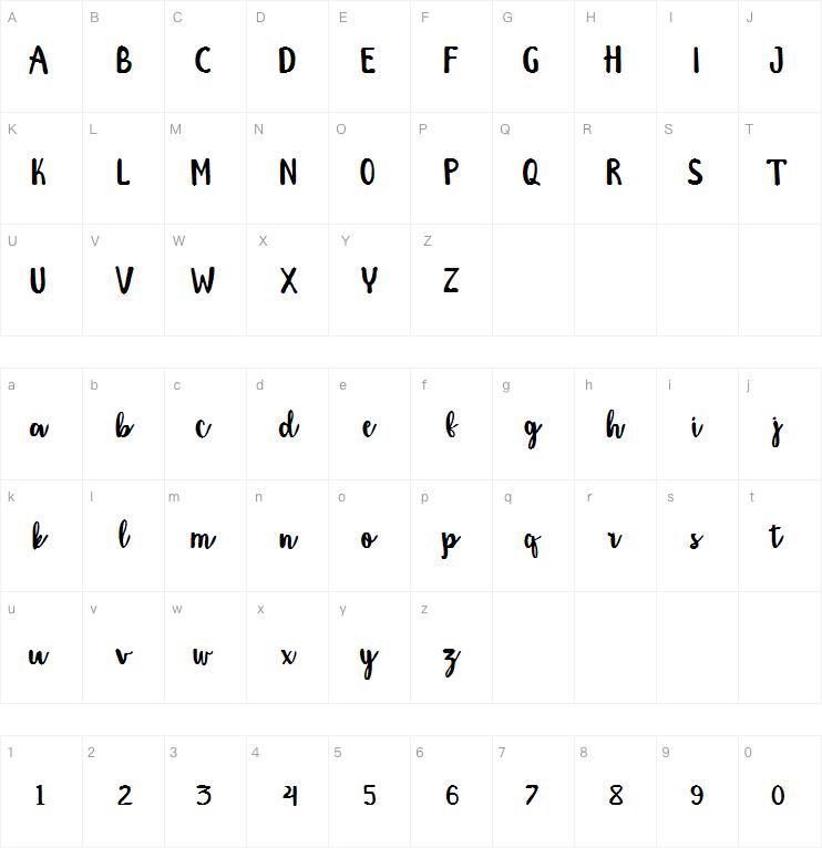 Amigueta script字体