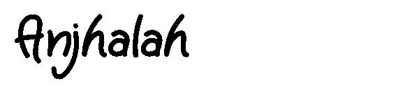 Anjhalah字体