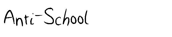 Anti-School字体
