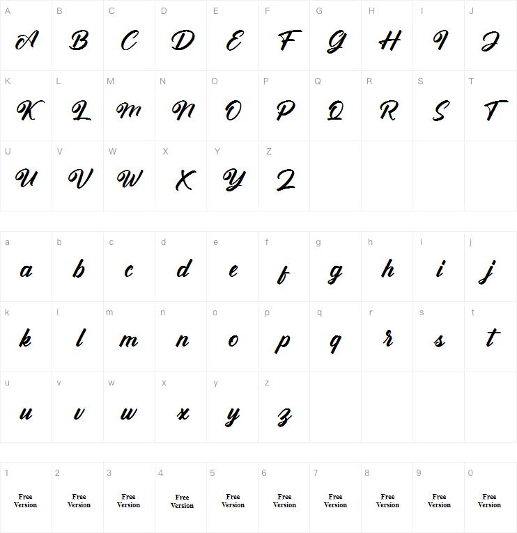 Antonellie Calligraphy Demo字体