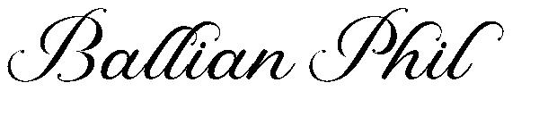Ballian Phil字体
