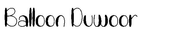 Balloon Duwoor字体