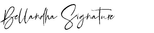 Bellandha Signature字体