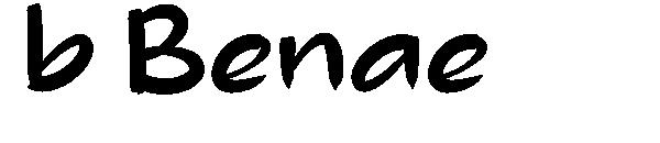 b Benae字体