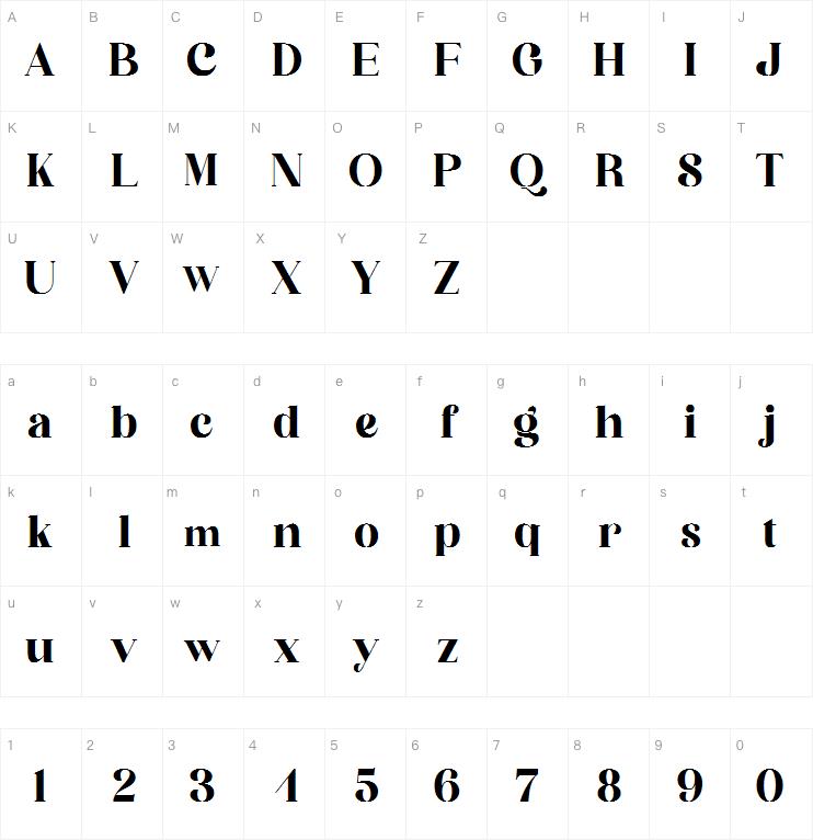 Bergante字体