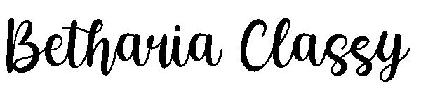 Betharia Classy字体