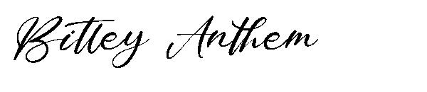 Bitley Anthem字体