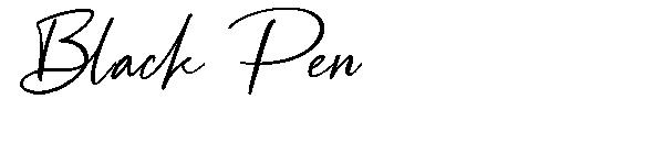 Black Pen字体