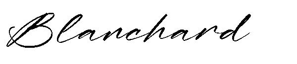 Blanchard字体