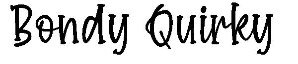 Bondy Quirky字体