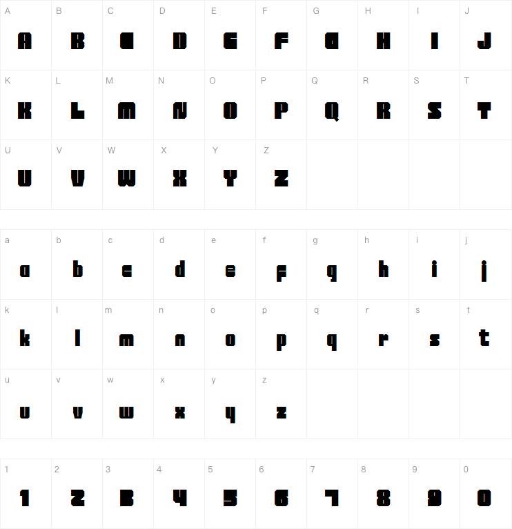 Brick Tetris字体