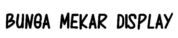 Bunga Mekar Display字体