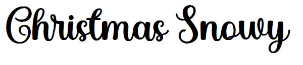 Christmas Snowy字体
