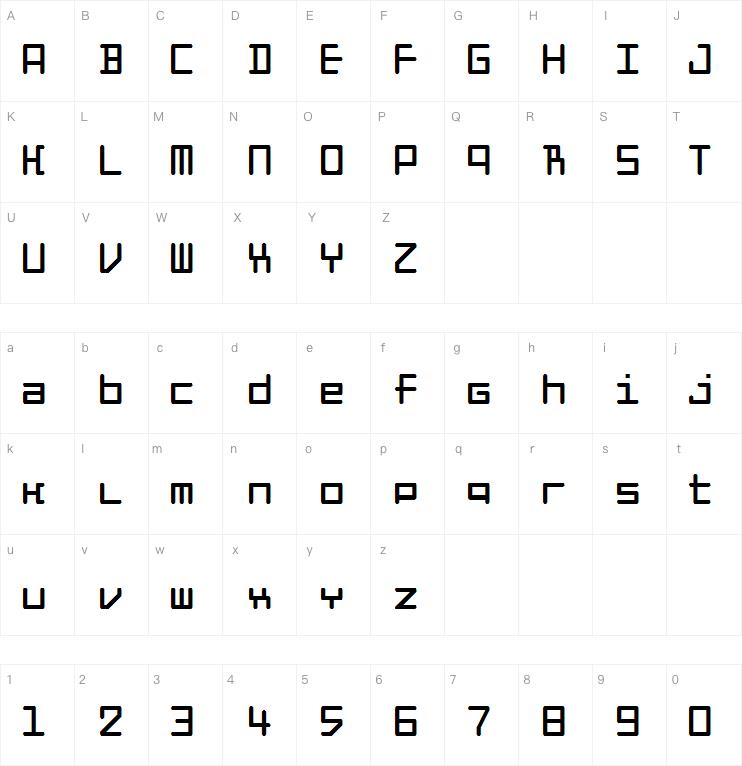 Code Squared字体