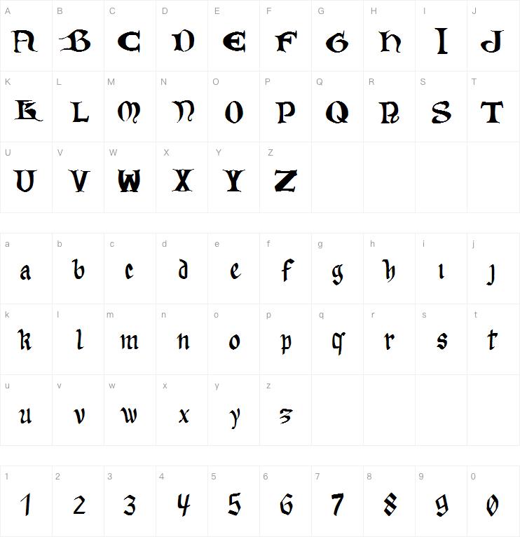 Codex Manesse字体